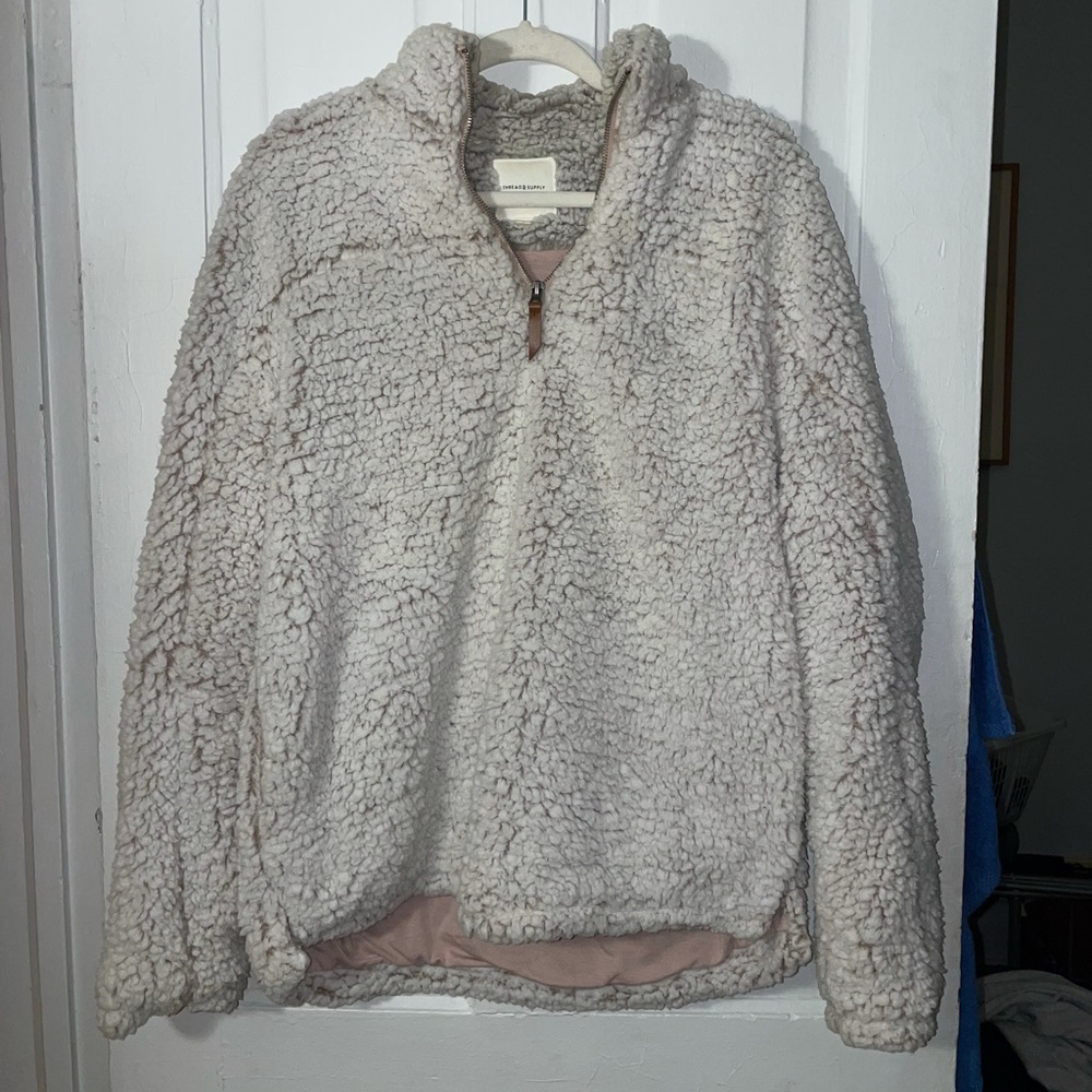 NWOT Thread and Supply Wubby pullover 3/4 zip